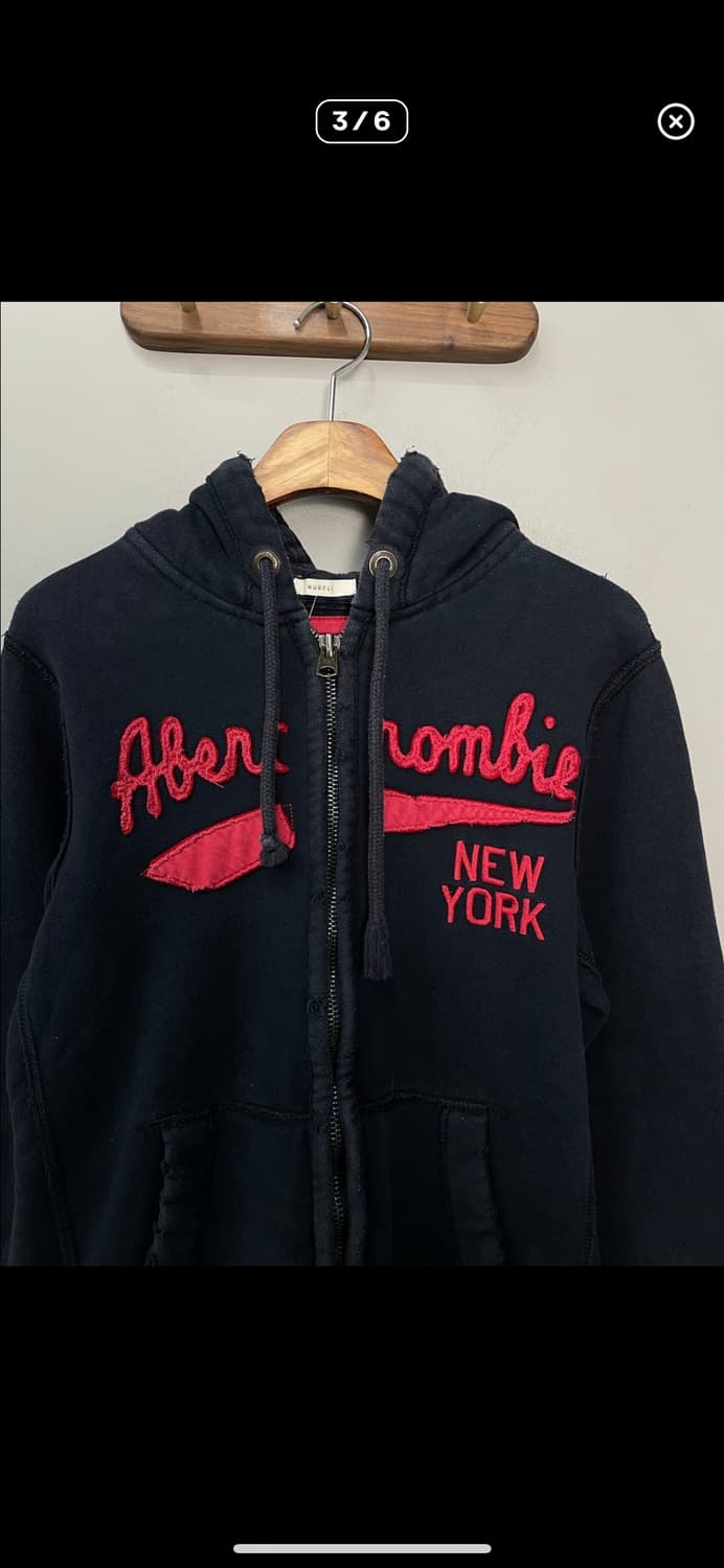 아베크롬비 빅로고 네이비 후드집업 A3256 상품이미지3