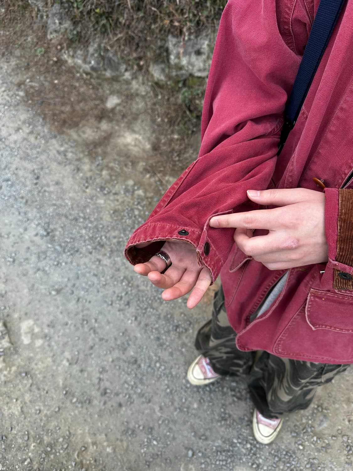 폴로 빈티지 코듀로이 칼라 캔버스 자켓 마젠타 상품이미지5