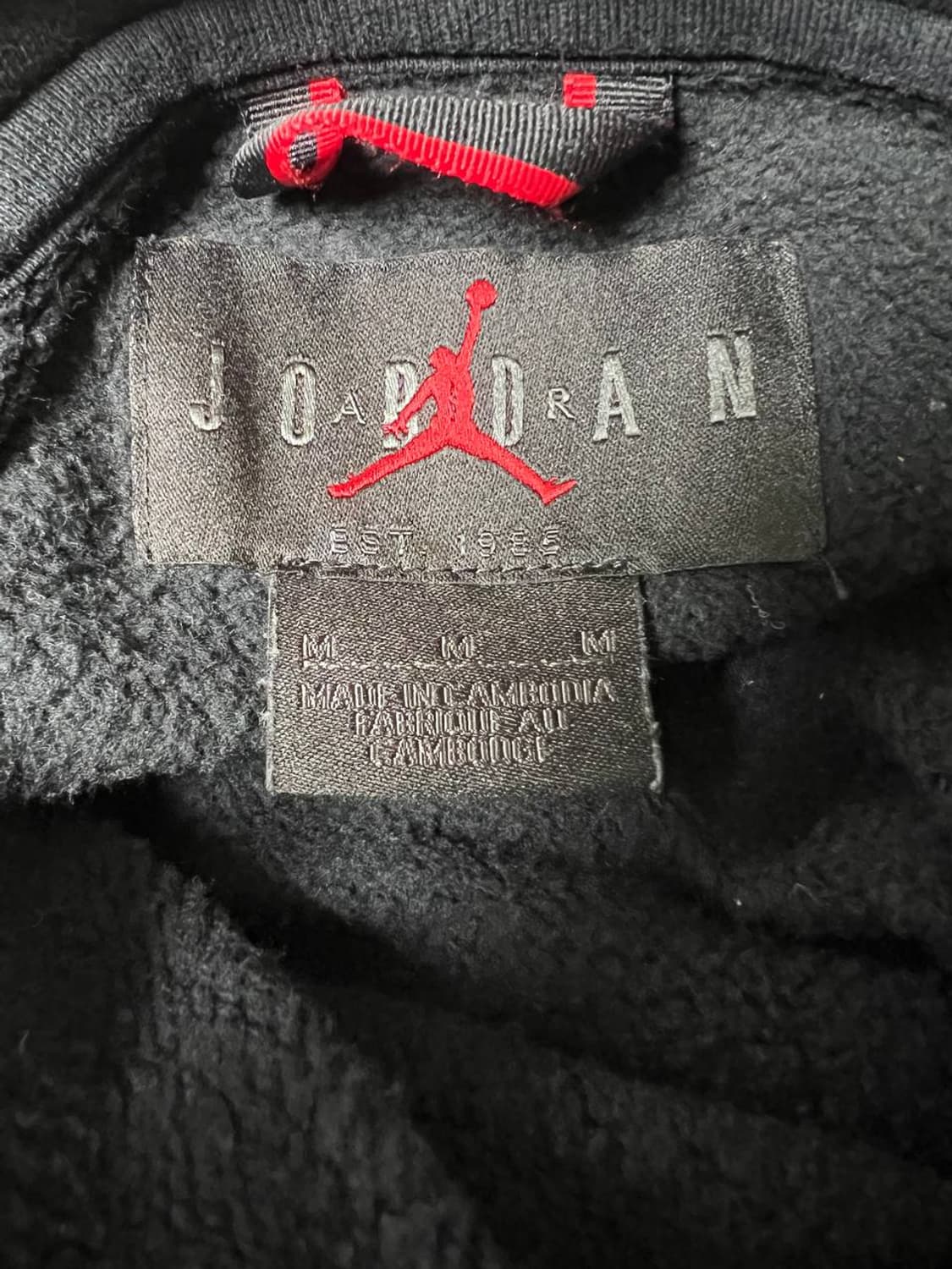 조던 X PSG 블랙 후드티 상품이미지2