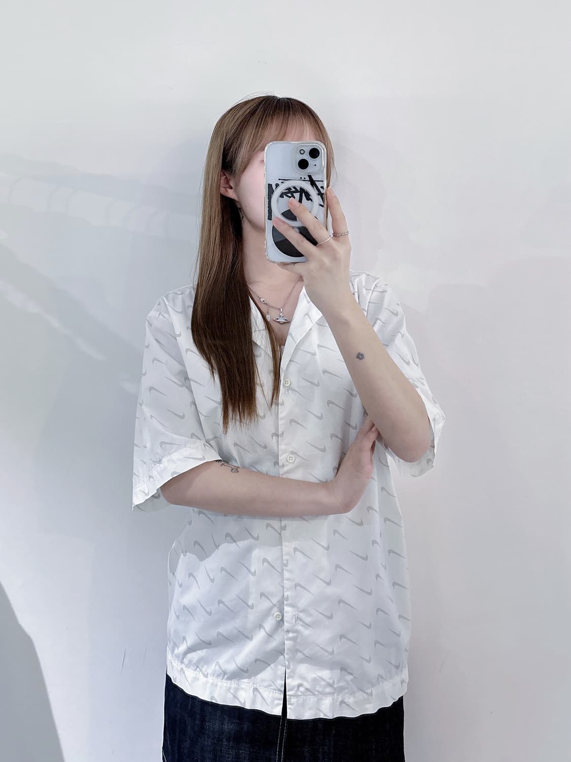 나이키 스우시 반팔 셔츠 상품이미지1