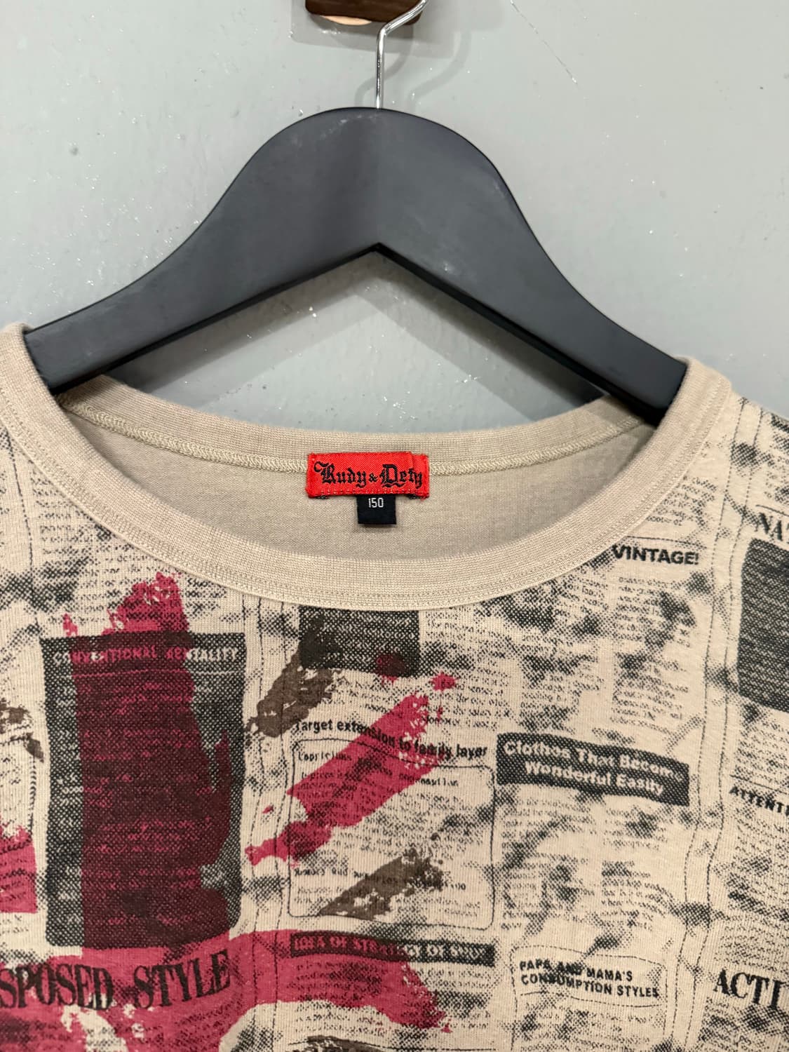 newspaper uk flag printing long sleeve 상품이미지8