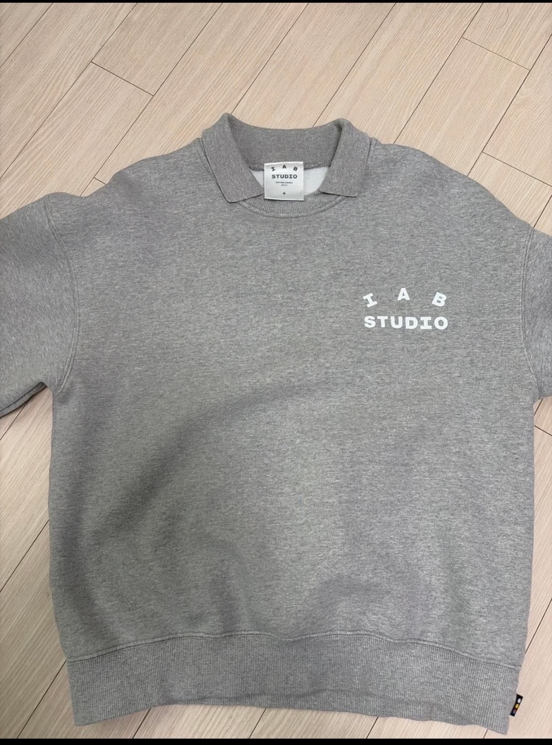 아이앱 스튜디오 럭비 스웨트 셔츠 그레이S 상품이미지2