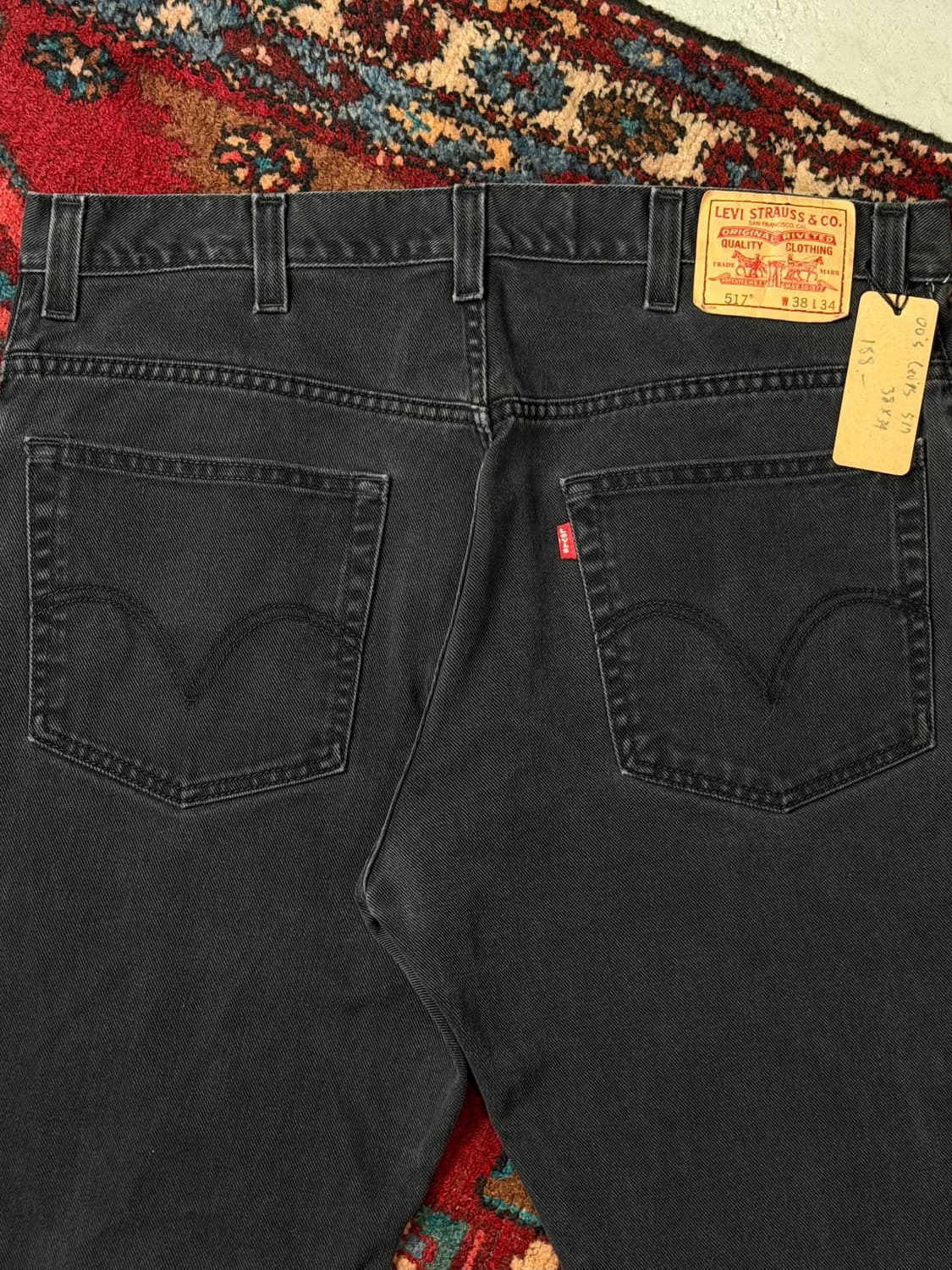 00's 리바이스 517 블랙 부츠컷 플레어진 상품이미지7