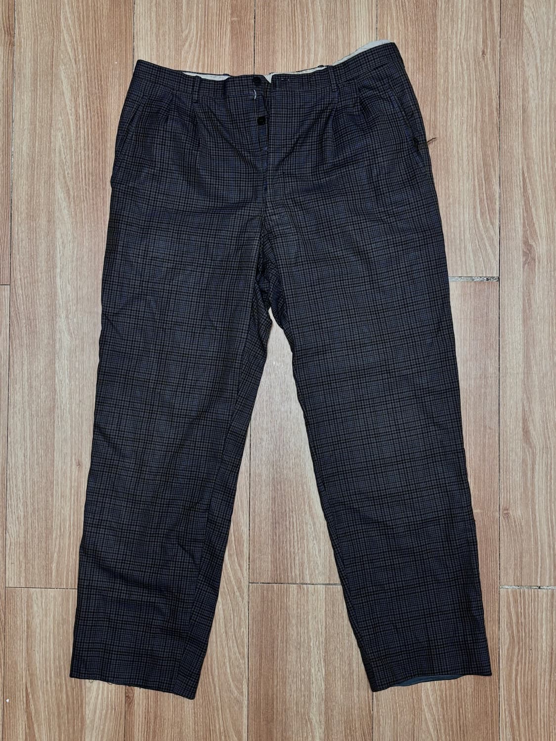 60s Vintage 체크 팬츠 상품이미지1