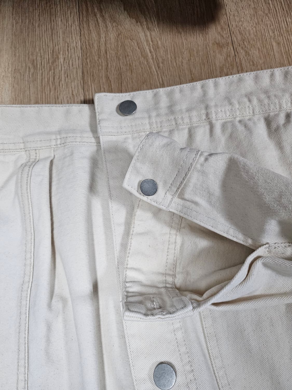 무신사 스탠다드 오버사이즈 데님 트러커 자켓 크림 상품이미지6