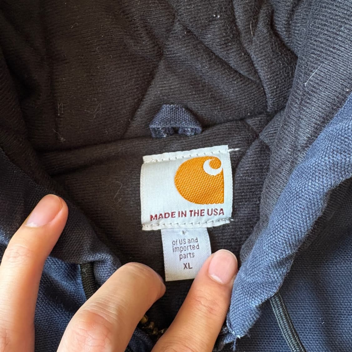 미국 생산 칼하트 j140 네이비 액티브 자켓 상품이미지6