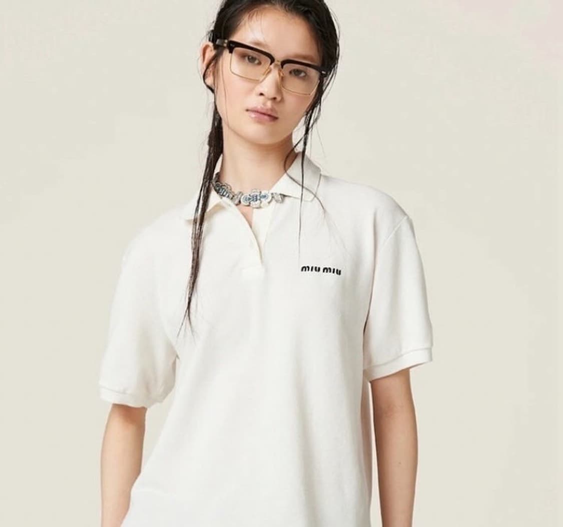 MIUMIU Cotton PK polo shirt (S) 상품이미지2
