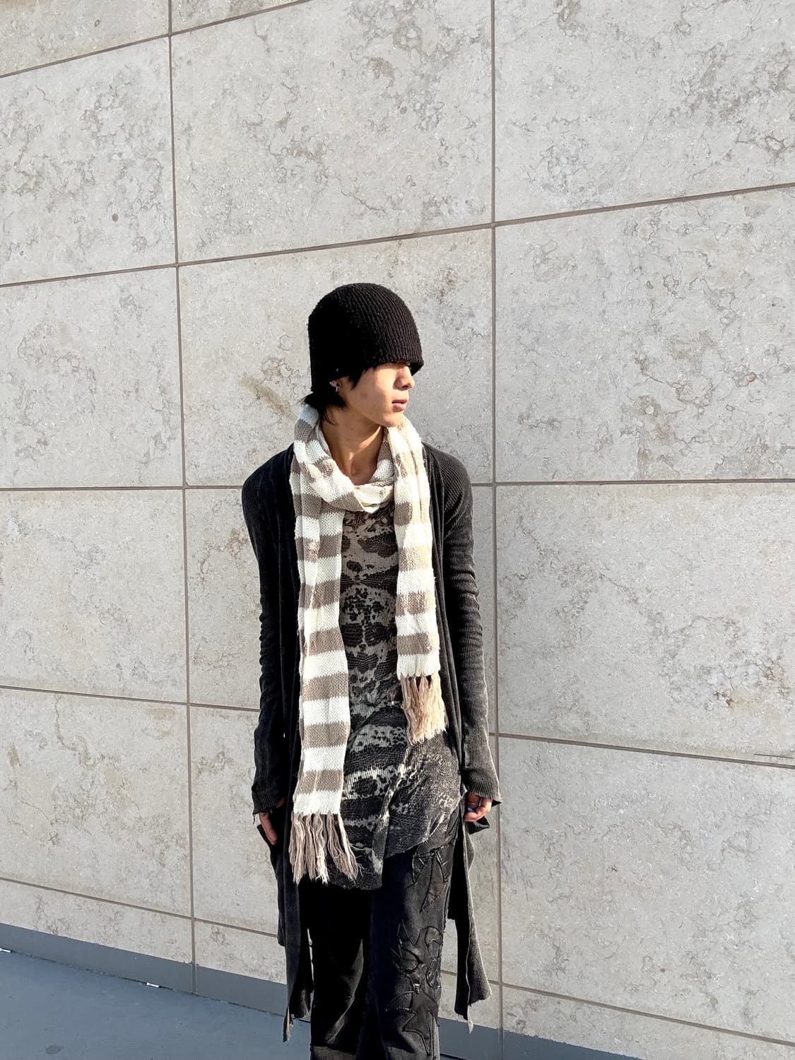 14. Beige stripe scarf 2.7 상품이미지2