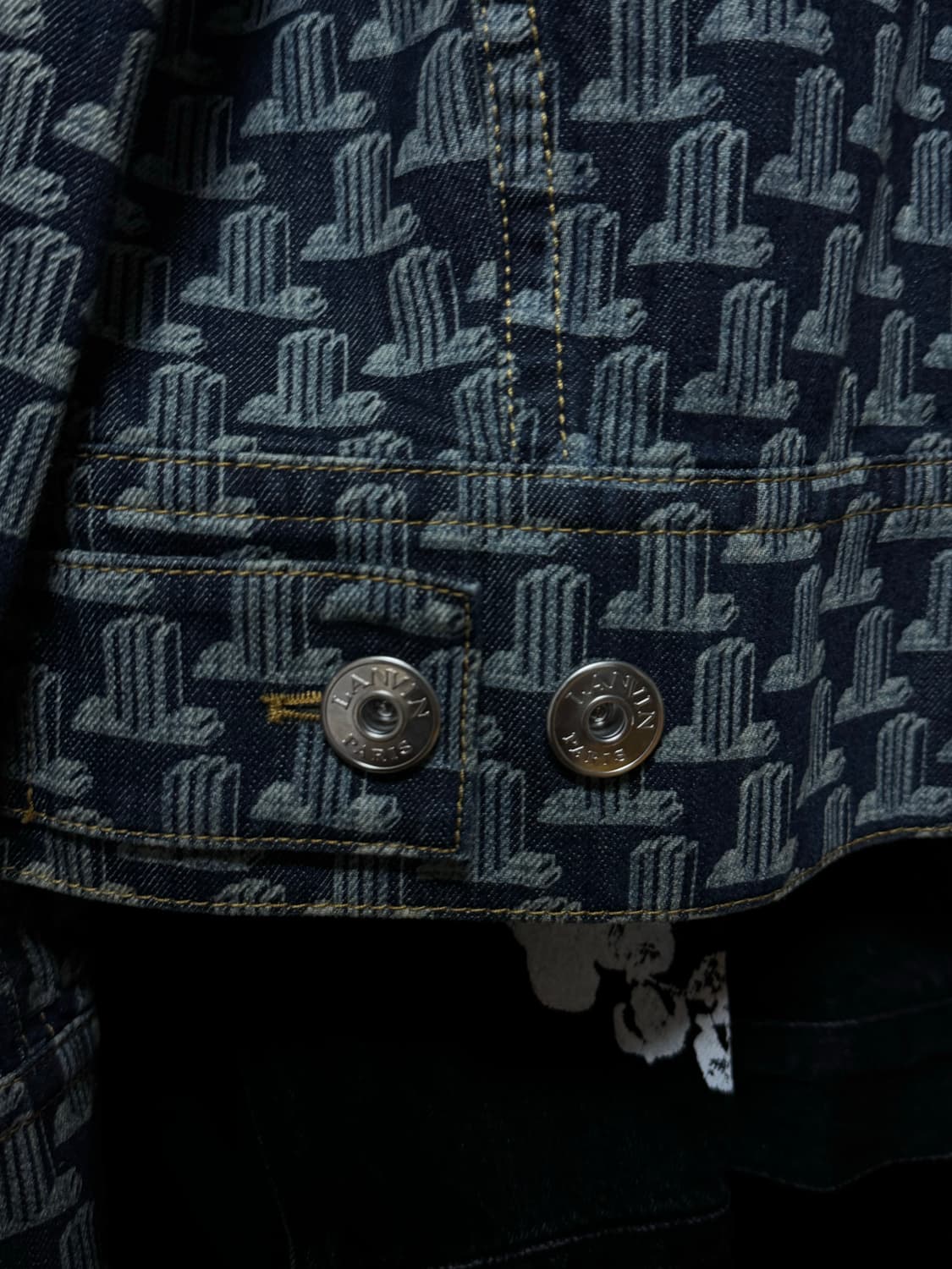 랑방 모노그램 데님자켓 상품이미지4