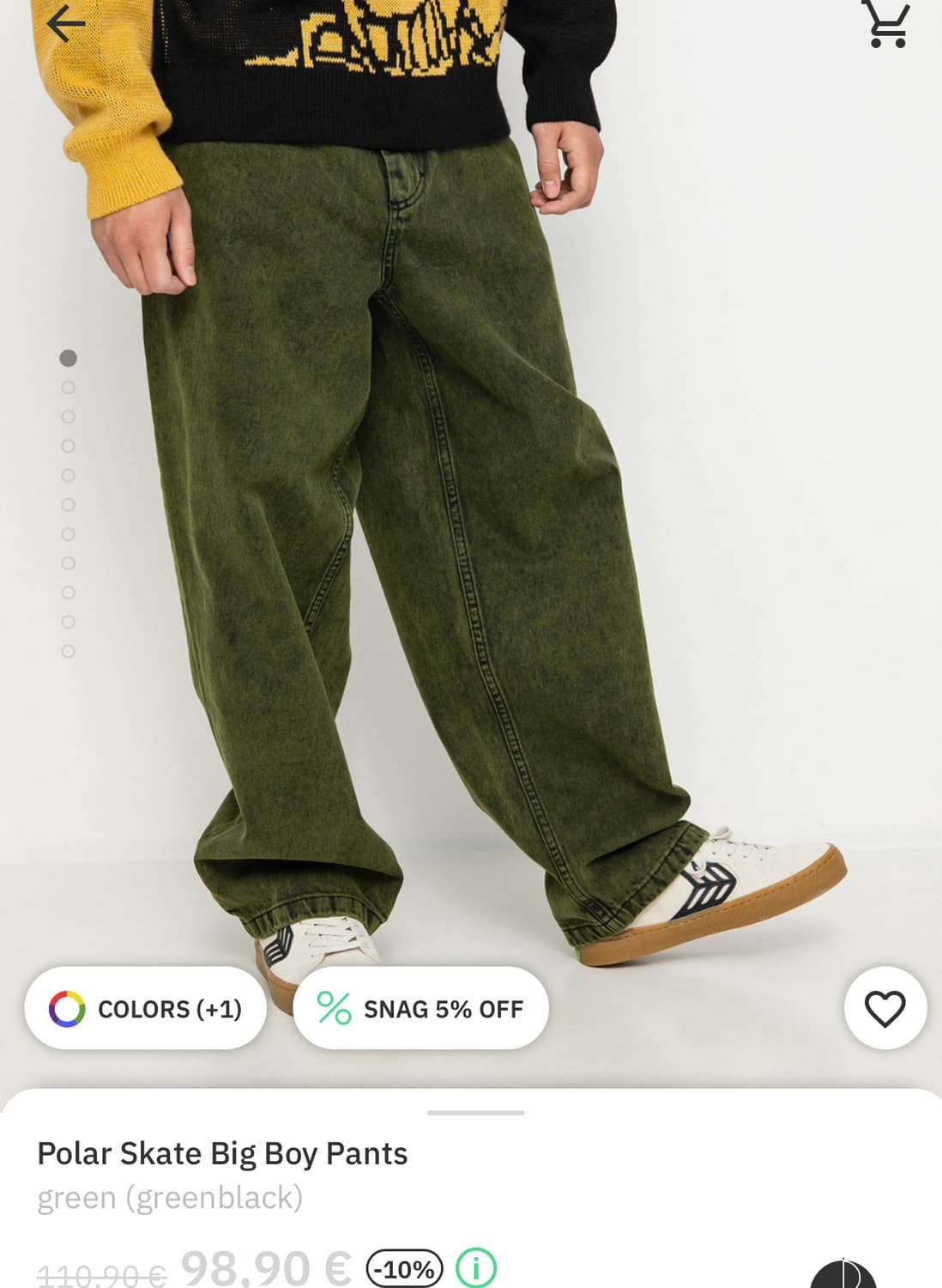 Polar skate 빅보이 데님 상품이미지1