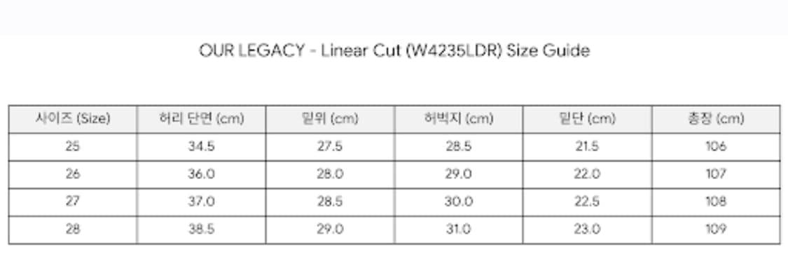 여성 아워레가시 리니어컷 데님 팬츠 상품이미지8
