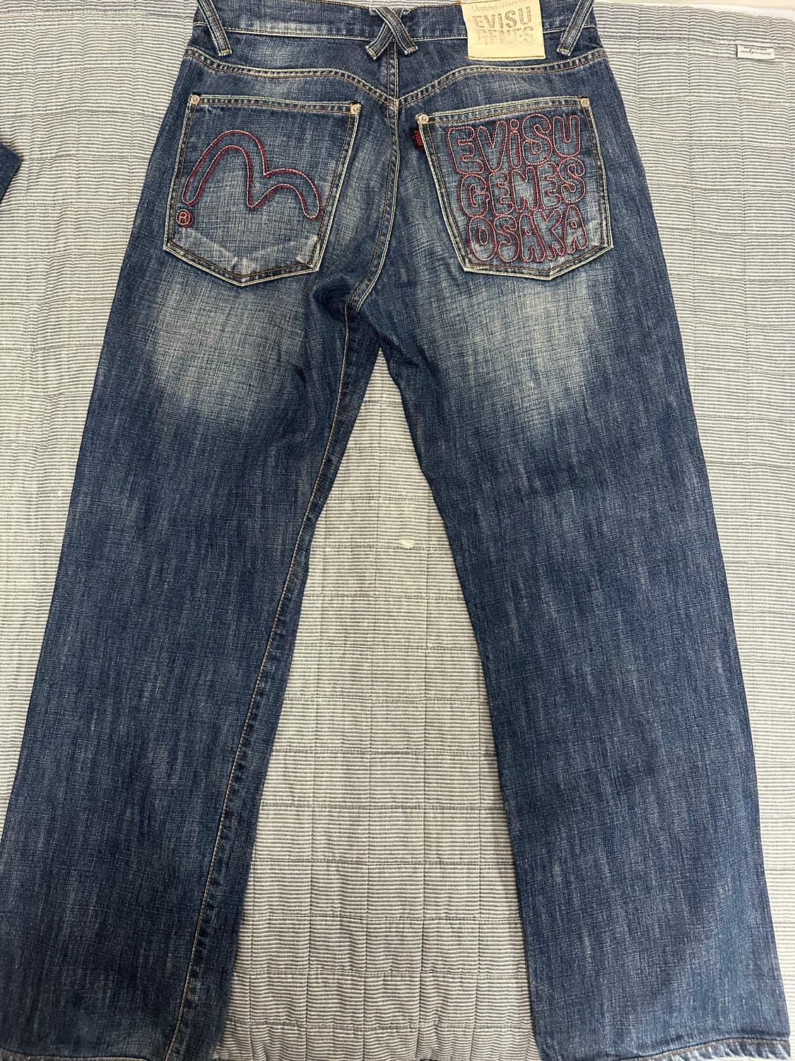 에비수 빈티지 워싱 청바지 상품이미지2