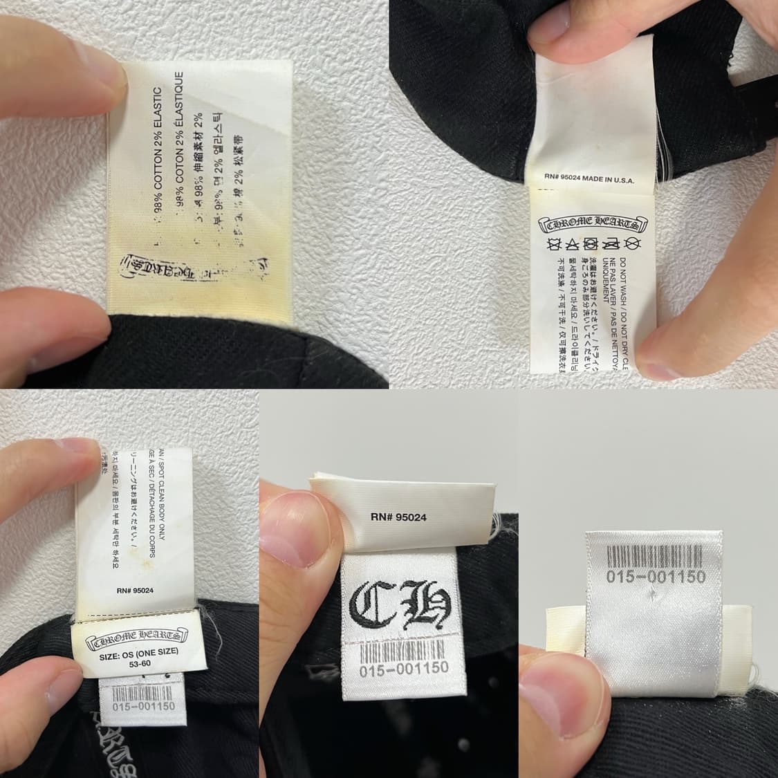 크롬하츠 바인대거 데님 베이스볼 트러커캡 검흰 상품이미지7