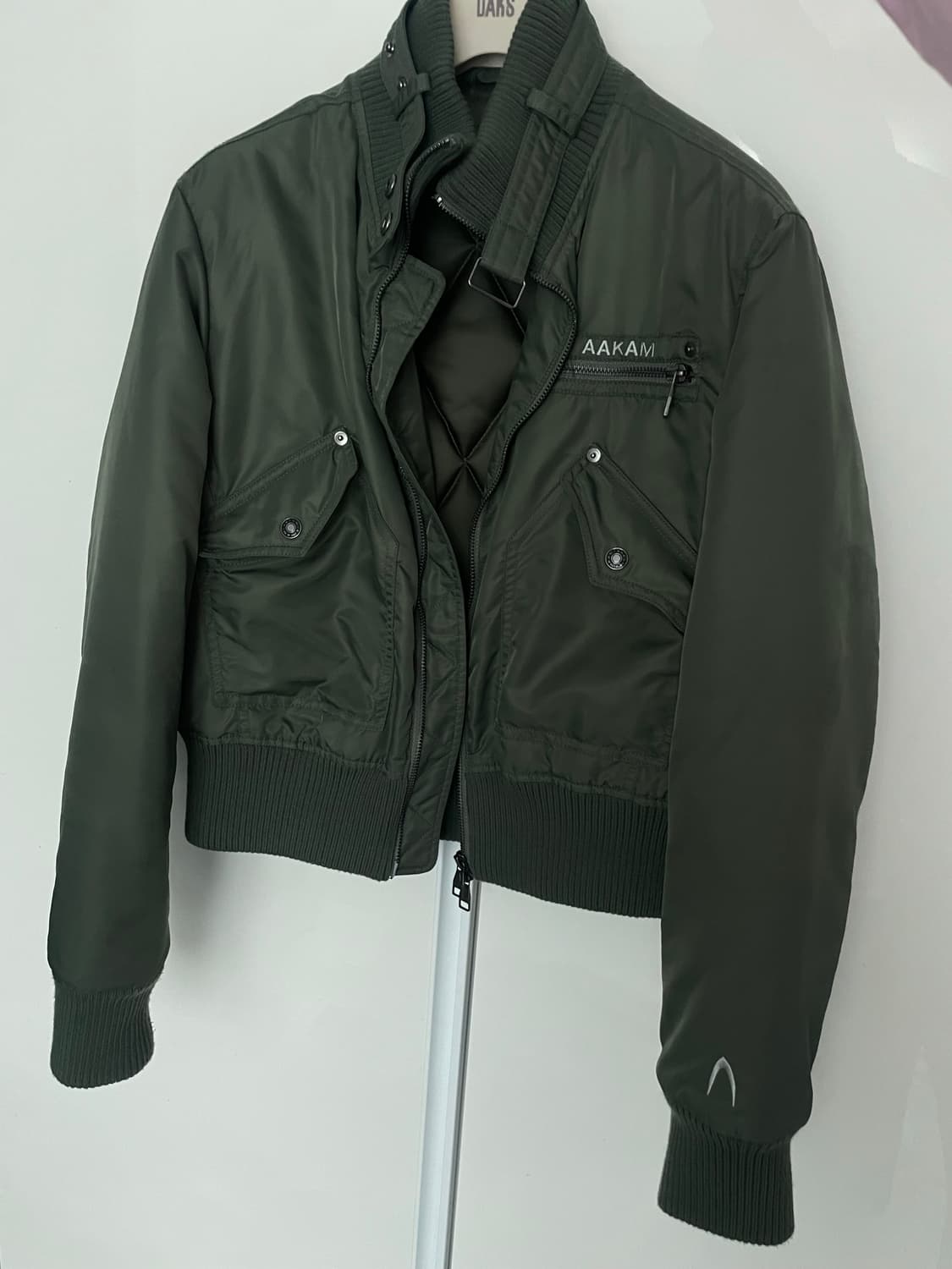 아캄 블루종 카키 봄버 자켓 상품이미지3