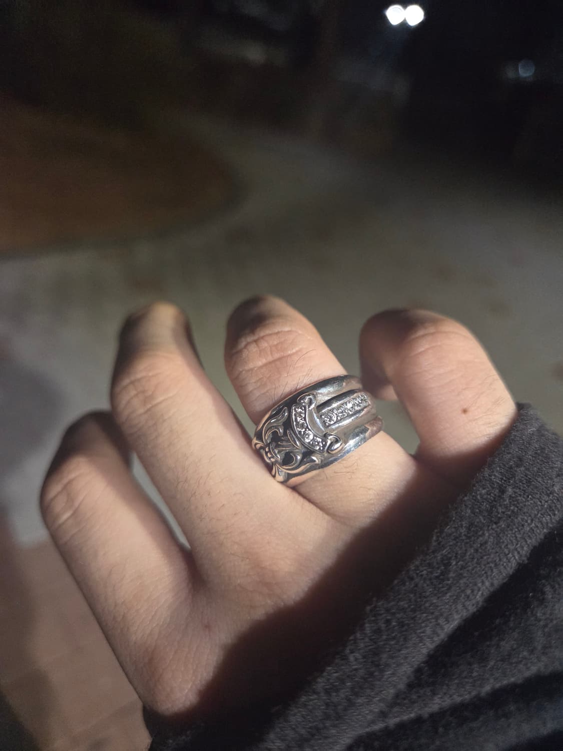 us8) 크롬하츠 파베 다이아 대거링 상품이미지2