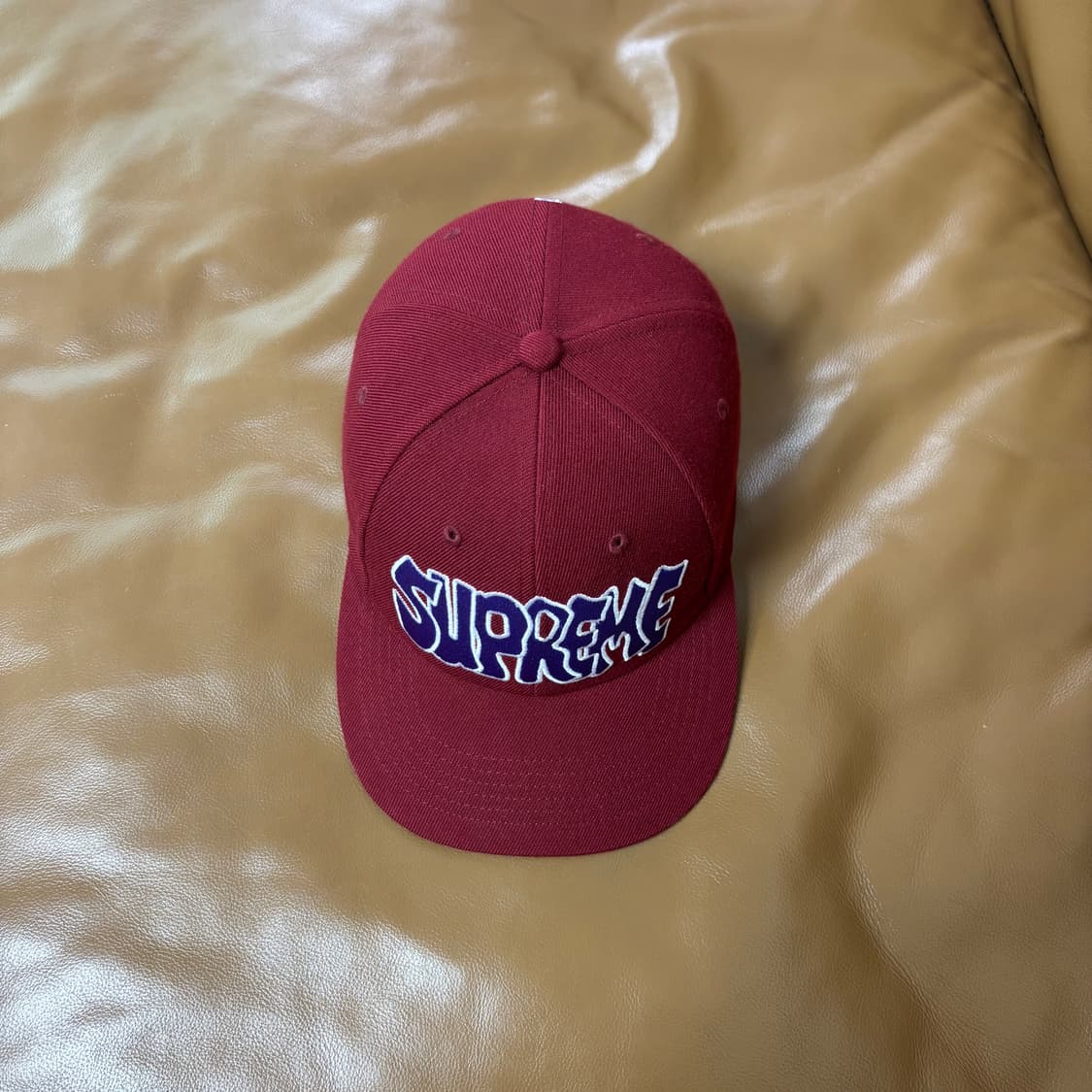 Supreme 슈프림 워시드 버건디 6패널 볼캡 모자 (Burgundy) 상품이미지5