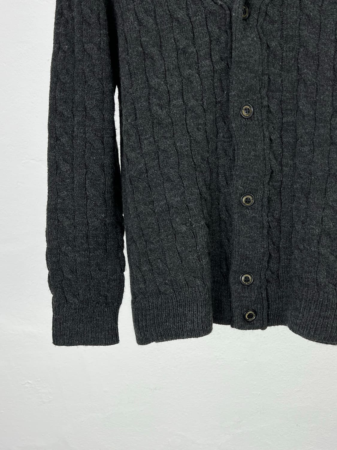 비비안 웨스트우드 다크 그레이 orb 로고 케이블 울 가디건 상품이미지4