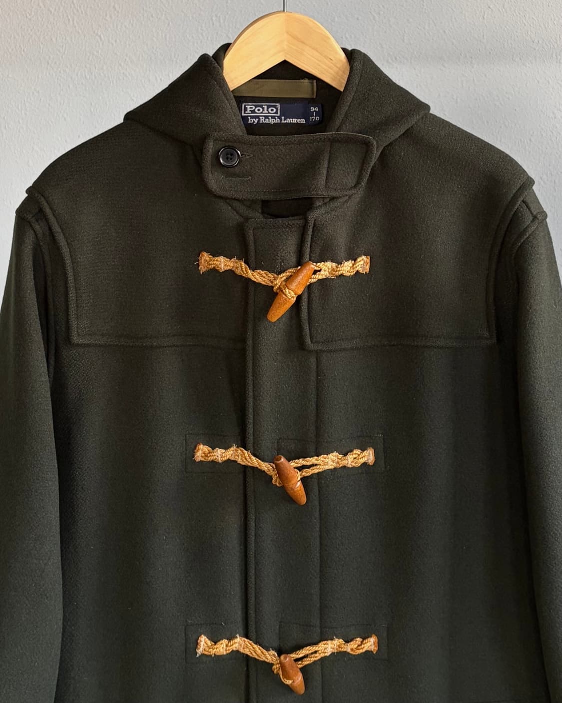 [M]폴로 랄프로렌 90s 울 더플코트 올리브 상품이미지4