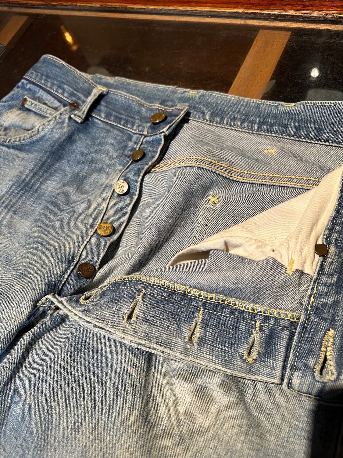 70s LEE 101B Half Selvedge Denim Pants 상품이미지9