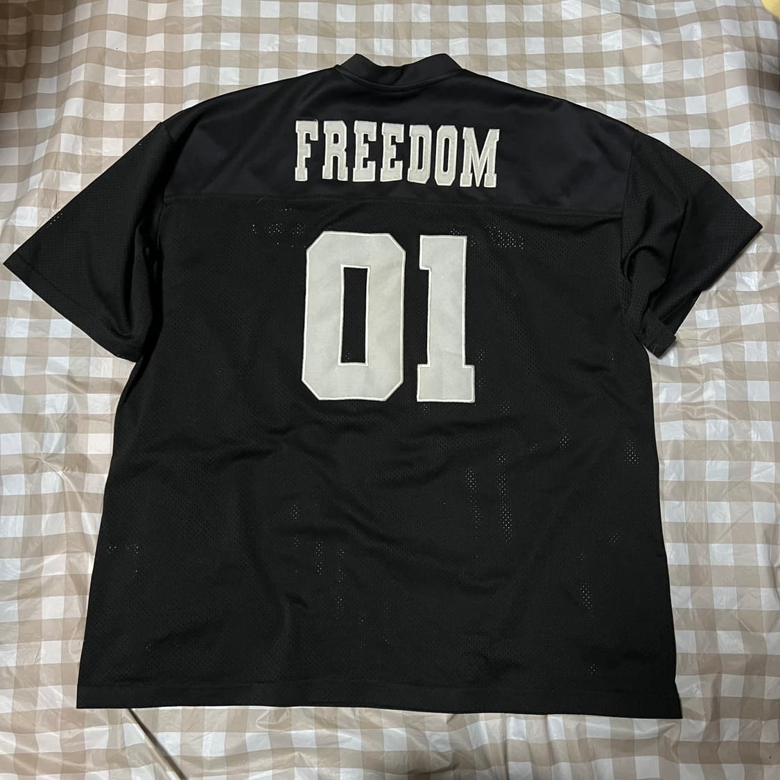 프리덤 럭비티 블랙 XL 메쉬 반팔티 헬스 운동복 트레이닝복 상품이미지3