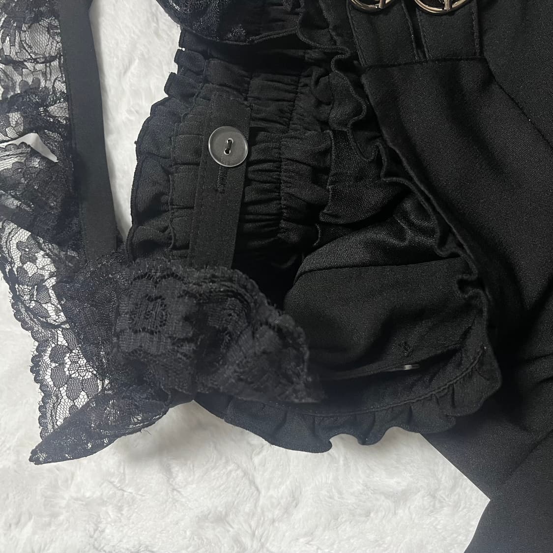 Mars 마즈 서스펜더 하트버클 스커트 양지뢰 고스로리 갸루  상품이미지4