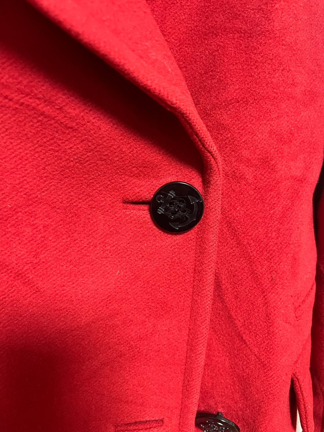 MCM 레드 더블 브레스트 코트 상품이미지2
