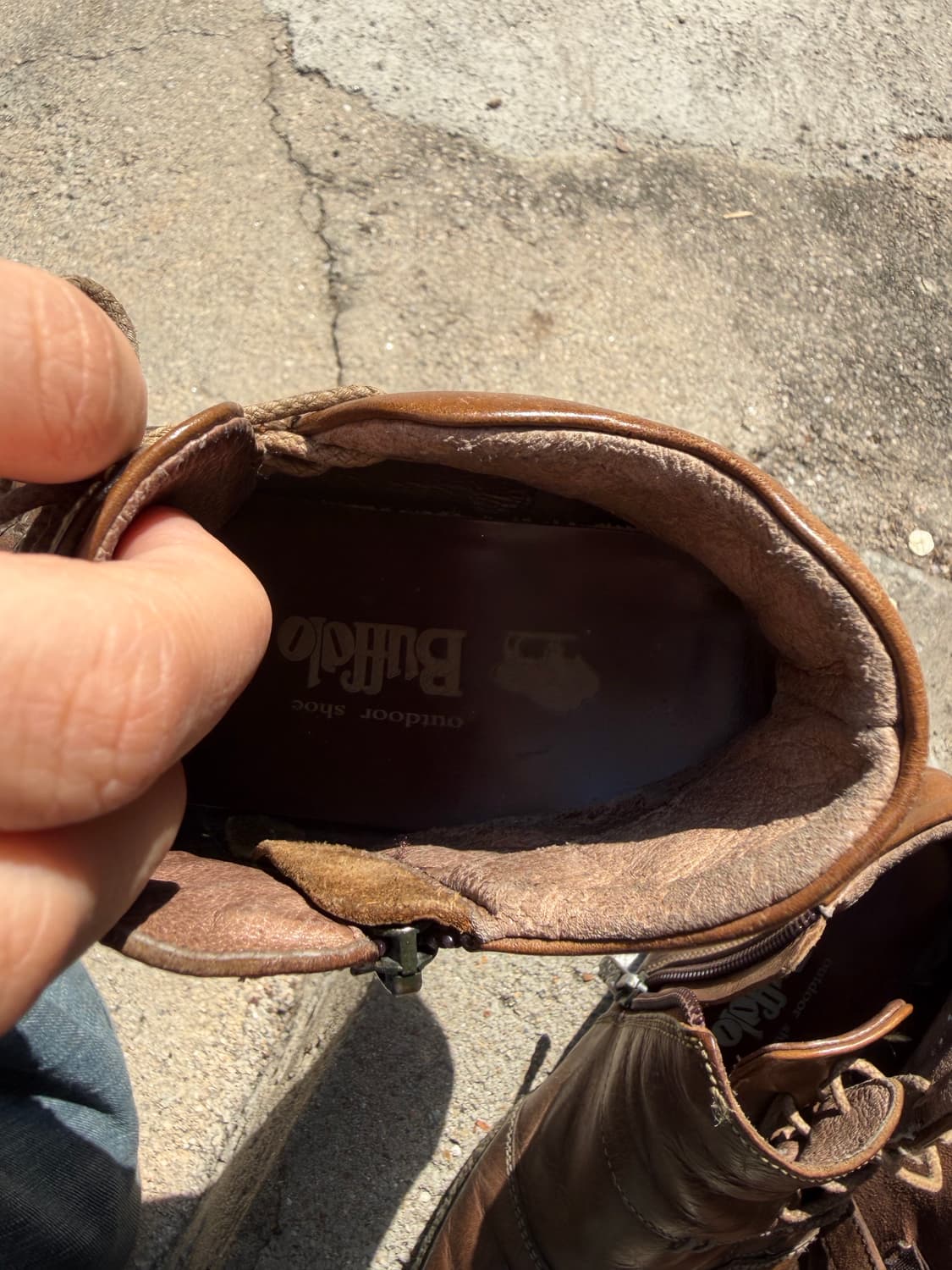 Buffalo 사이드 지퍼 레더 컴포트 부츠 230 상품이미지6