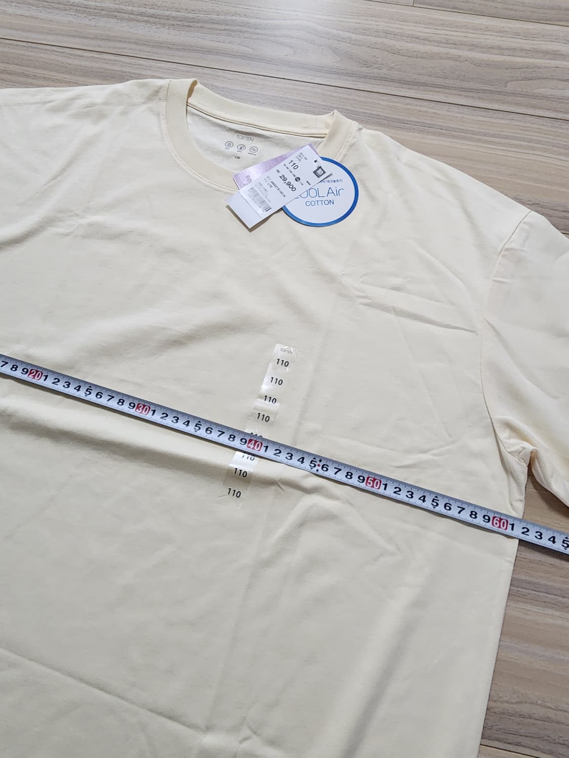 탑텐쿨에어반팔티셔츠110옐로우 상품이미지7