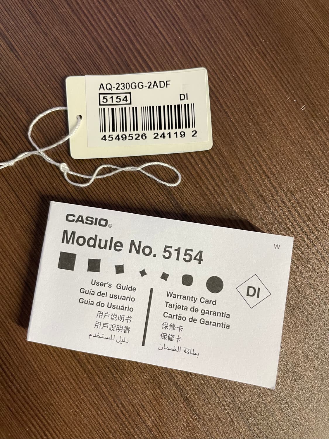 카시오 메탈 시계 청판 모델 aq-230gg 상품이미지8