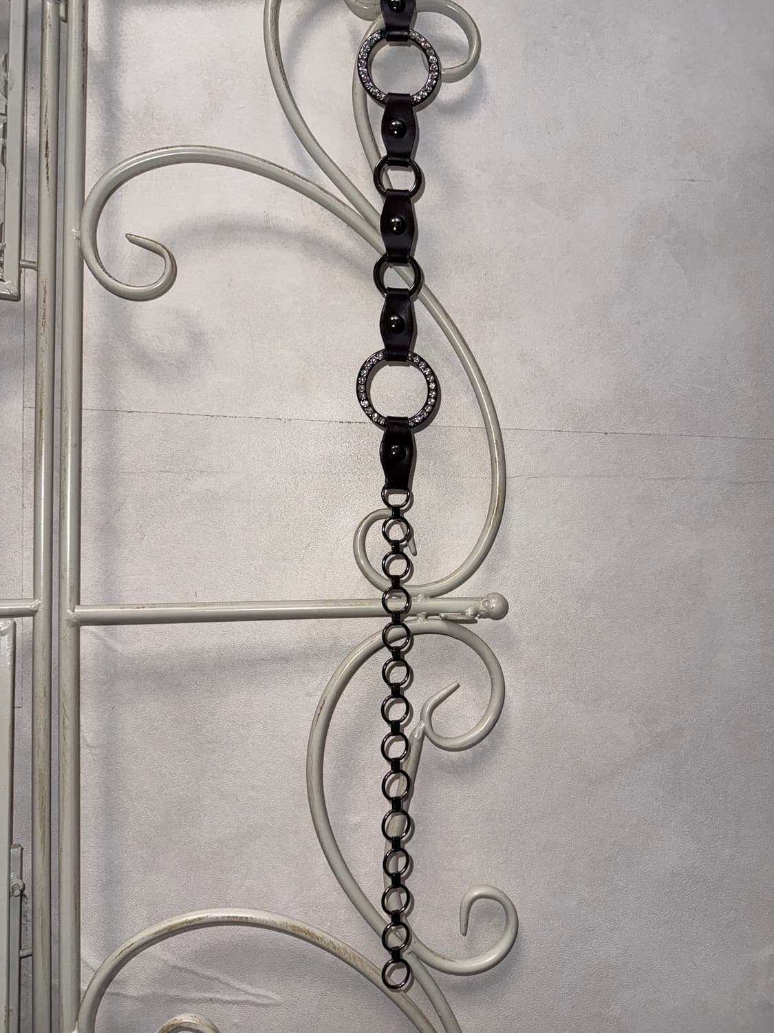 Dark brown ring cubic chain belt 상품이미지7