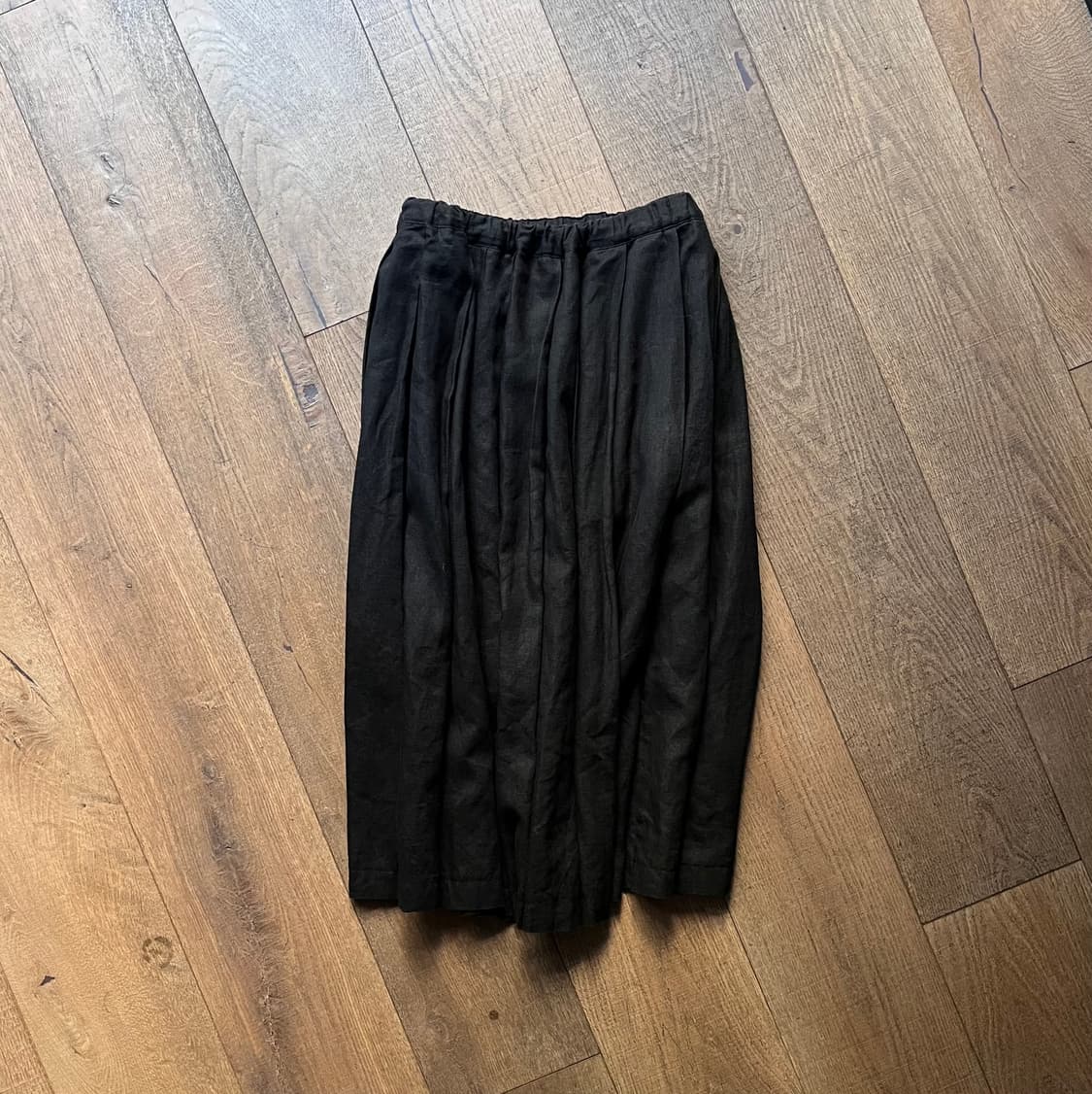 Linen Long Pleats Skirt 상품이미지1