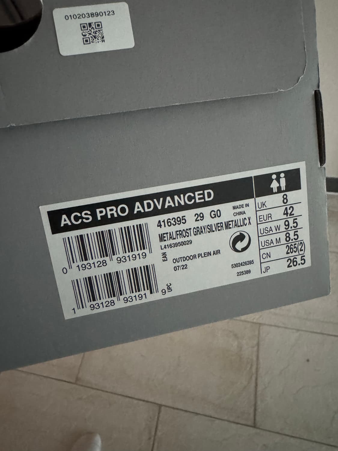 살로몬 acs 프로스트 그레이 265 상품이미지5