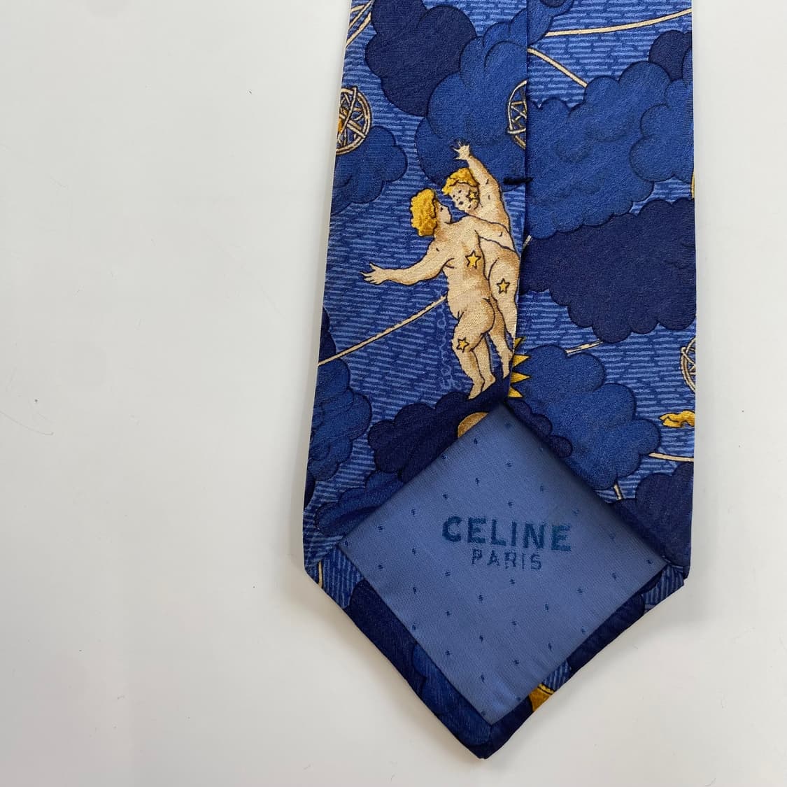 셀린느(celine) 영문로고 명품 정품 넥타이 상품이미지7