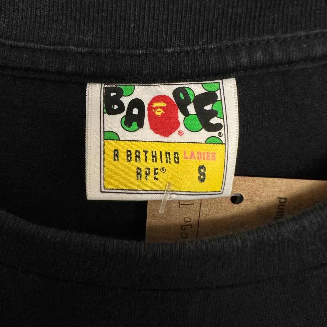 베이프 핑크카모 로고 티셔츠 상품이미지3