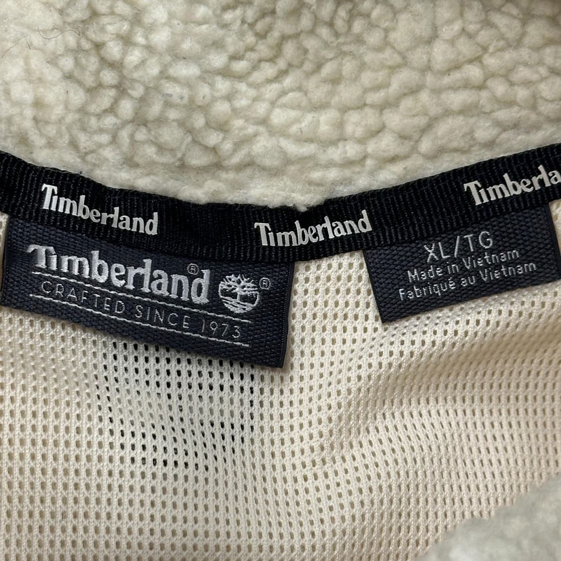 팀버랜드 아이보리 포켓 후리스 자켓 (XL) 상품이미지5