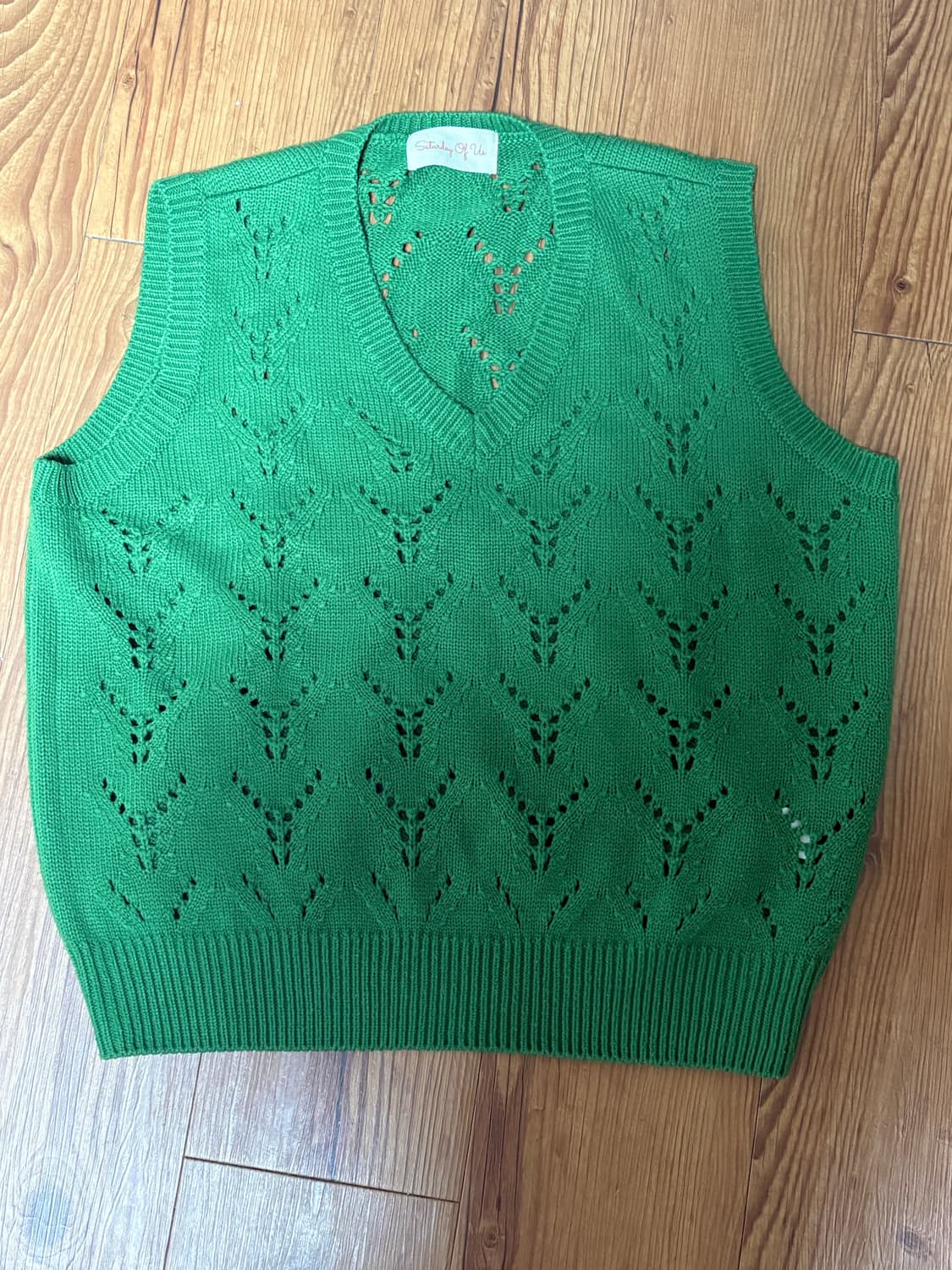 stu 니트 베스트 그린 상품이미지2