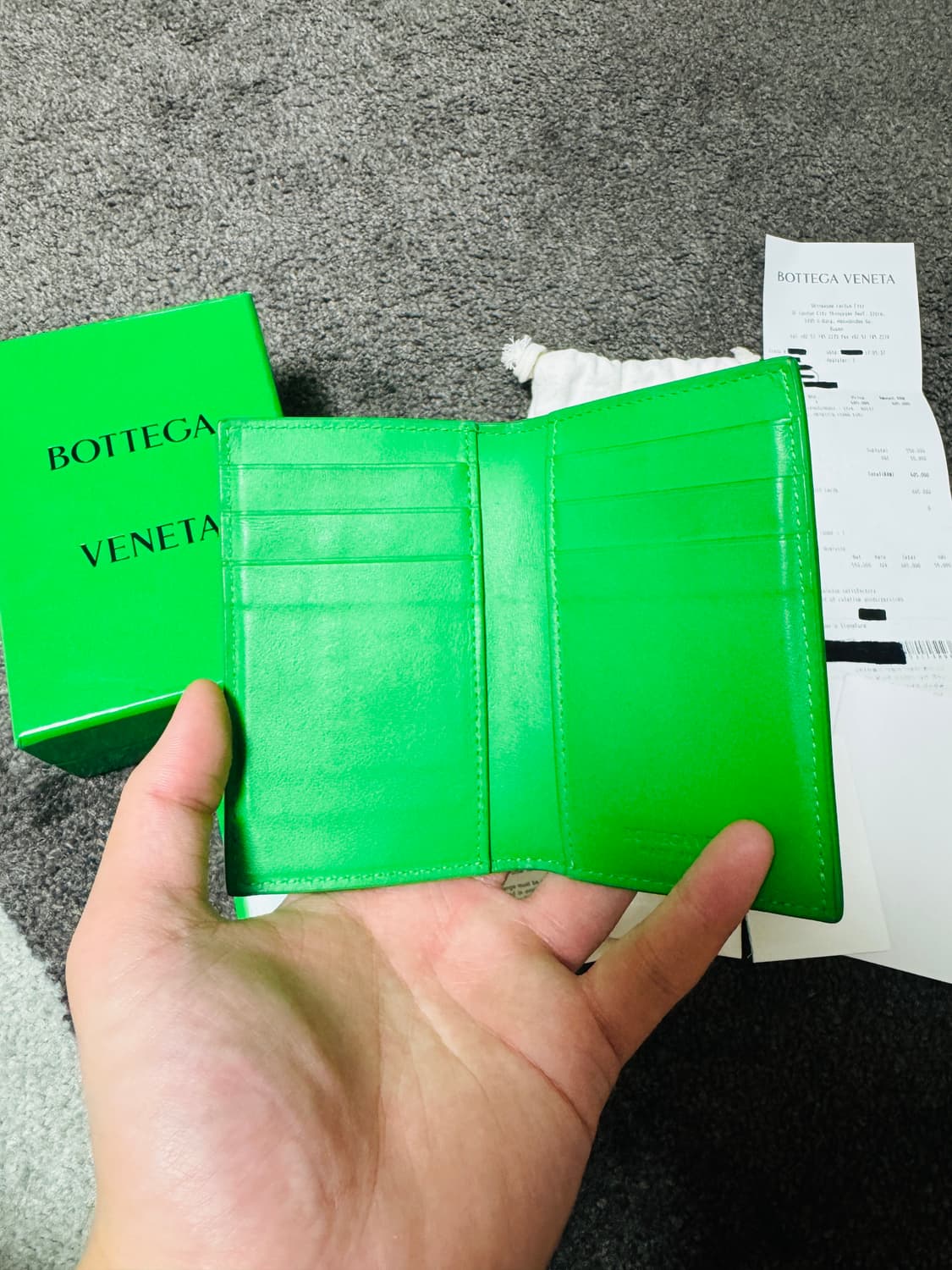 (백화점판/풀구성) 보테가베테나 카세트 플랩 카드지갑 상품이미지4