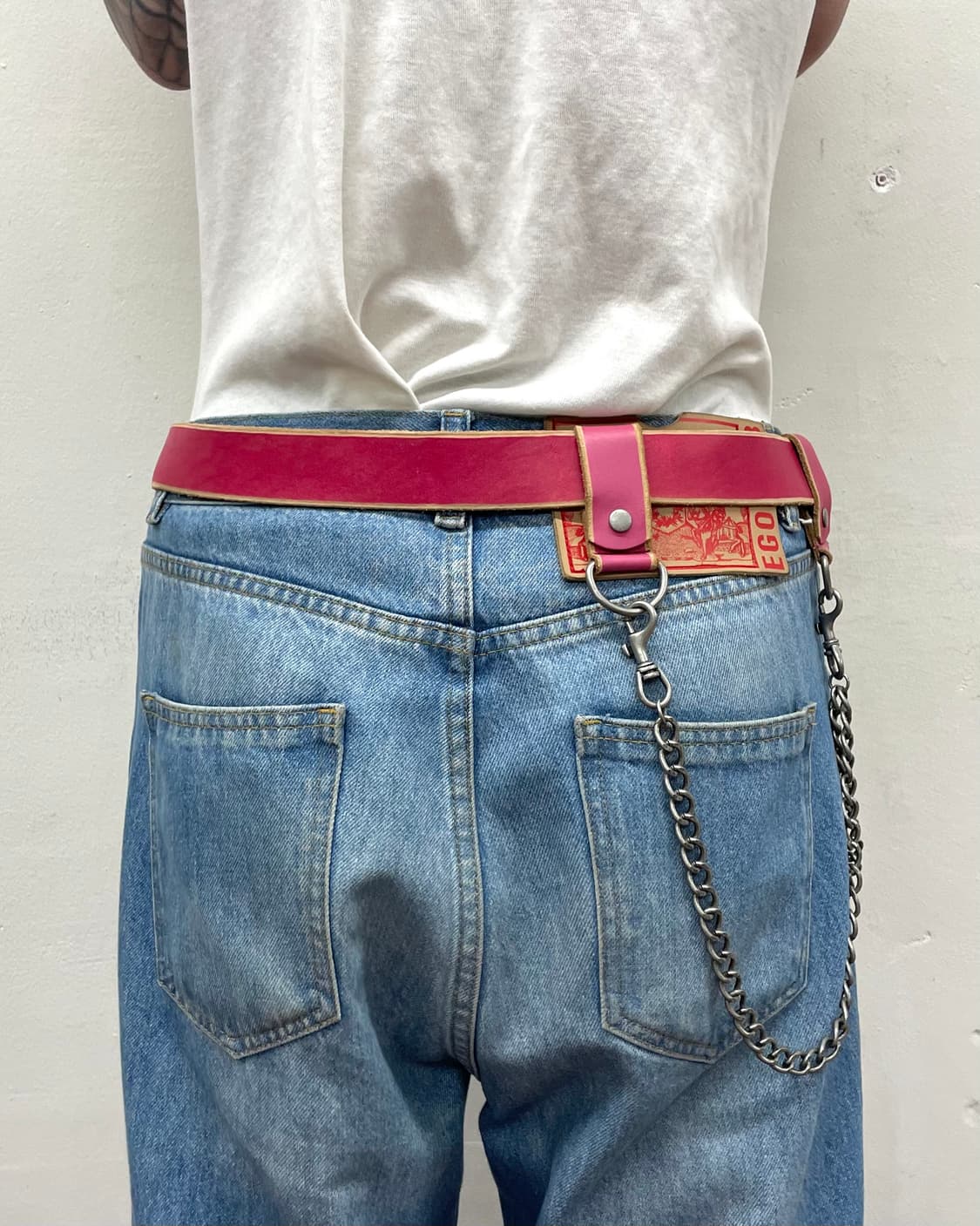 hot pink layered chain western belt 상품이미지6