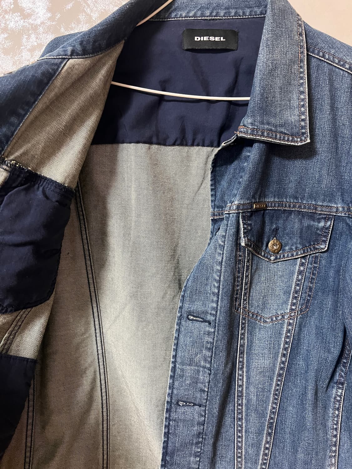 디젤 청 데님자켓 남성 정품  상품이미지4