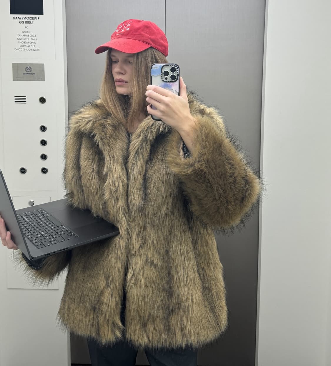 데어드 dared brown hairy faux fur  상품이미지1