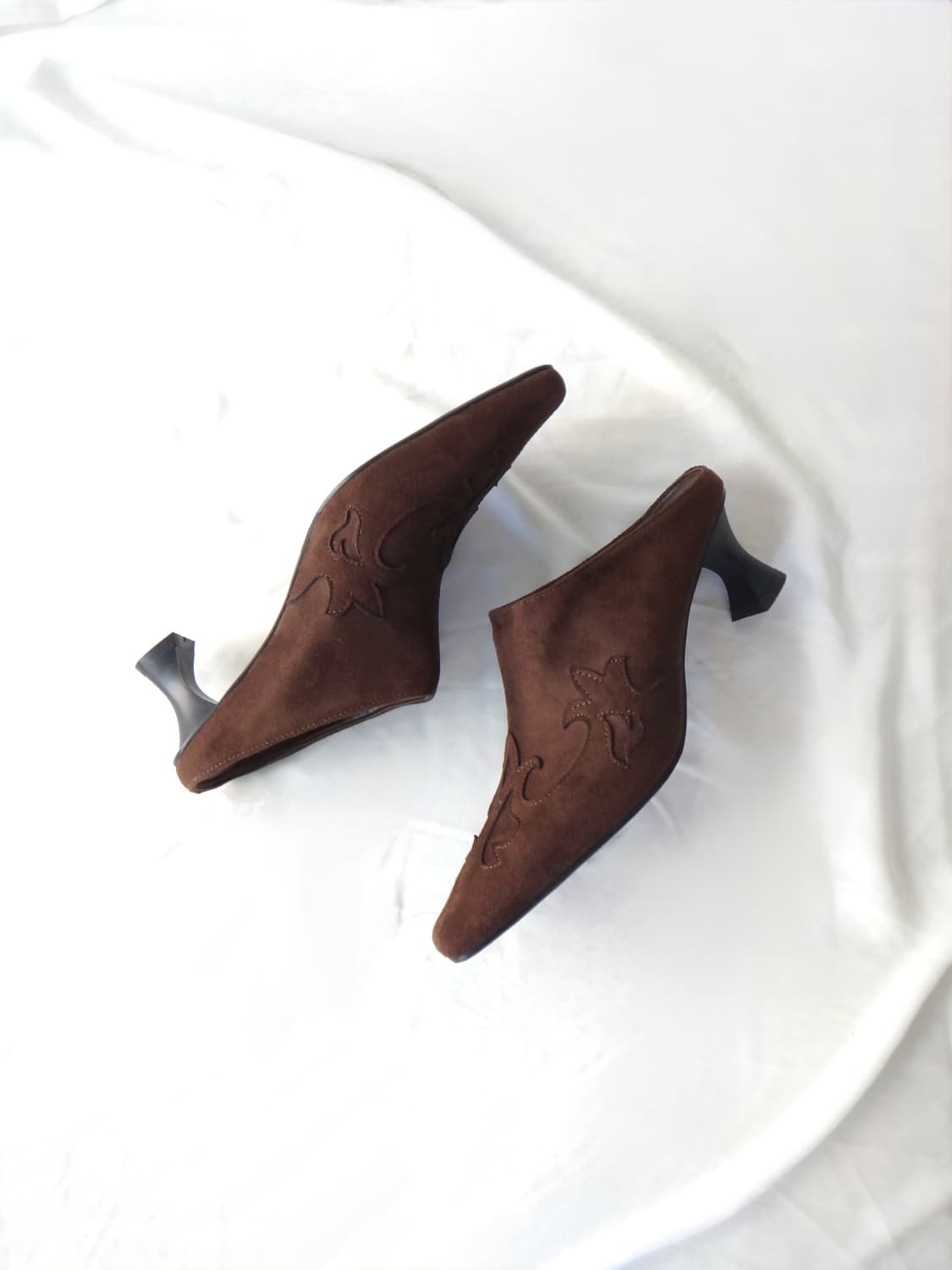 Western suede mule / brown 상품이미지2