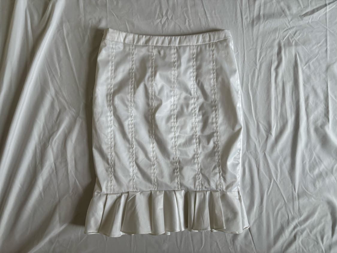 white mermaid midi skirt 상품이미지2