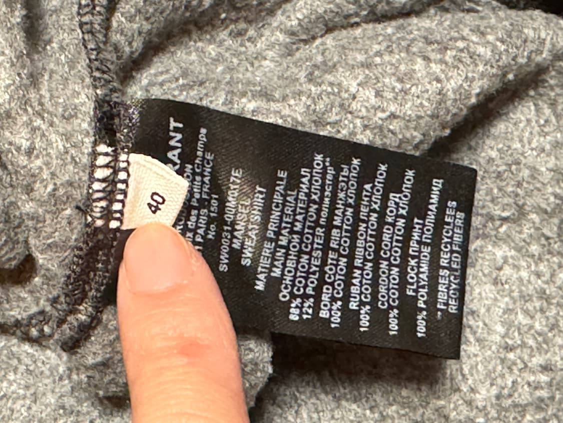 이자벨마랑 에뚜왈 만셀 후드티 블랙 40 상품이미지4