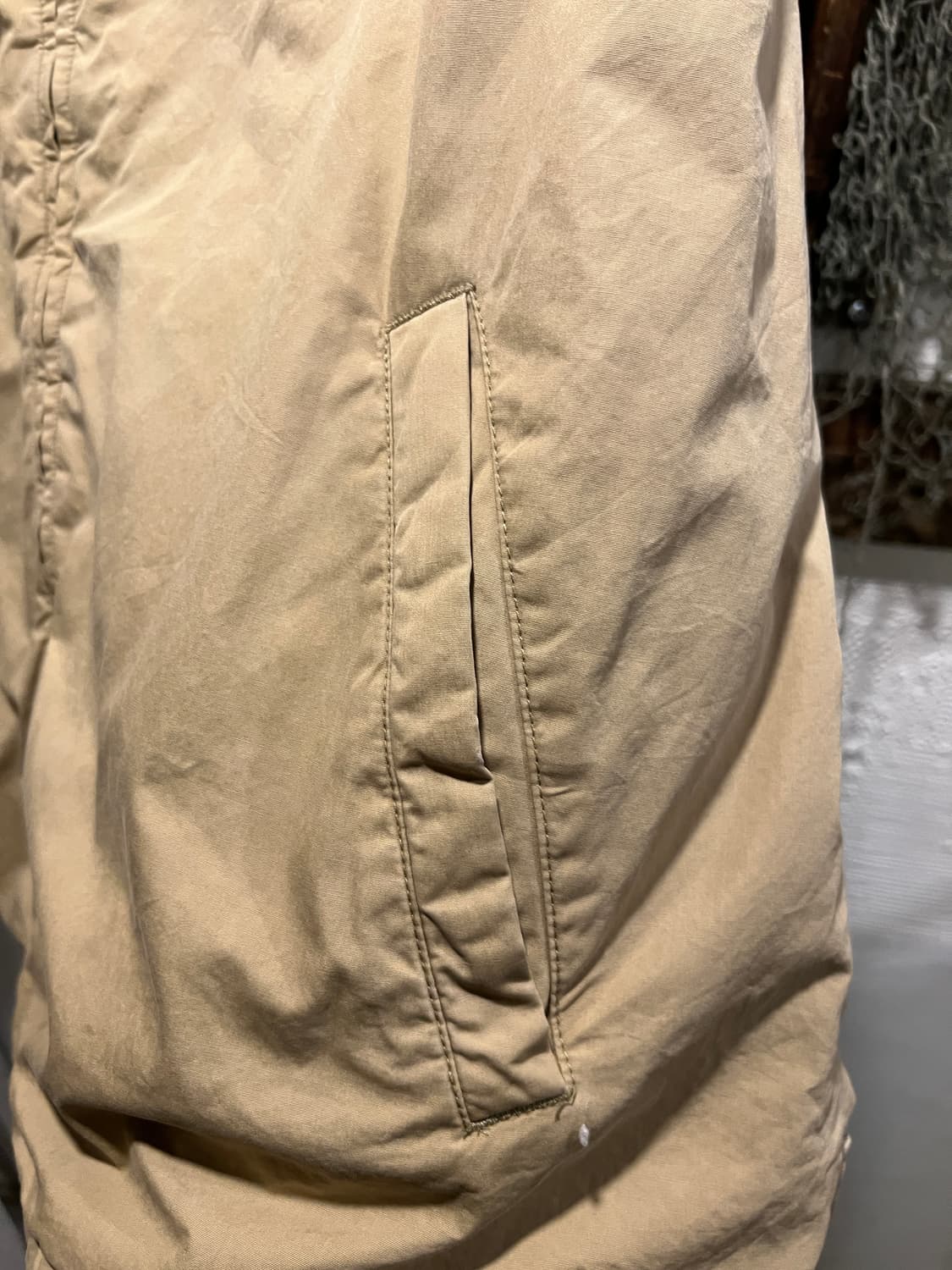 [2XL]폴로 랄프로렌 타탄체크 라이닝 베이지 드리즐러 자켓 상품이미지4