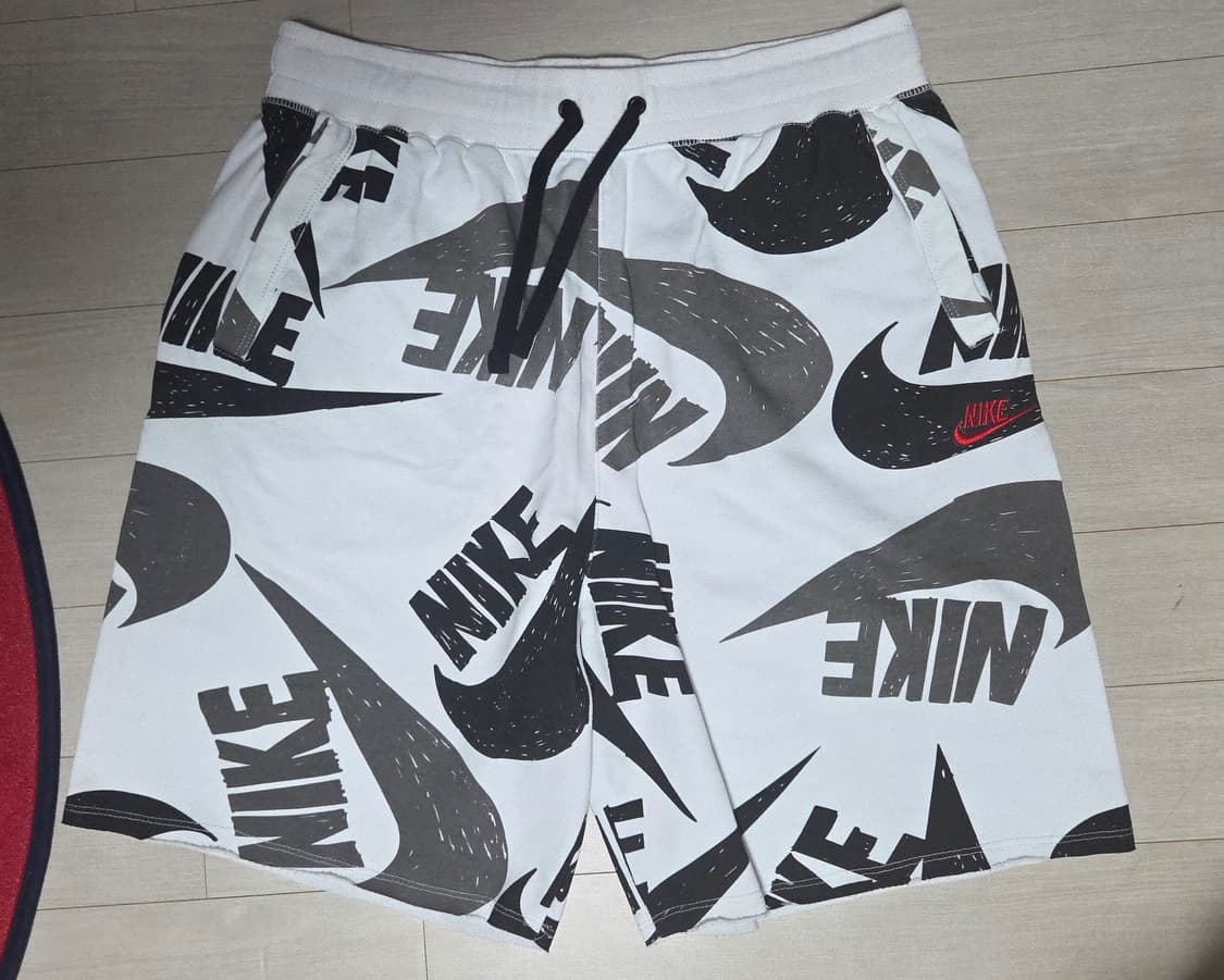 [2XL, 체감 XL] 나이키 AOP 로고 니트 반바지 쇼츠 상품이미지1