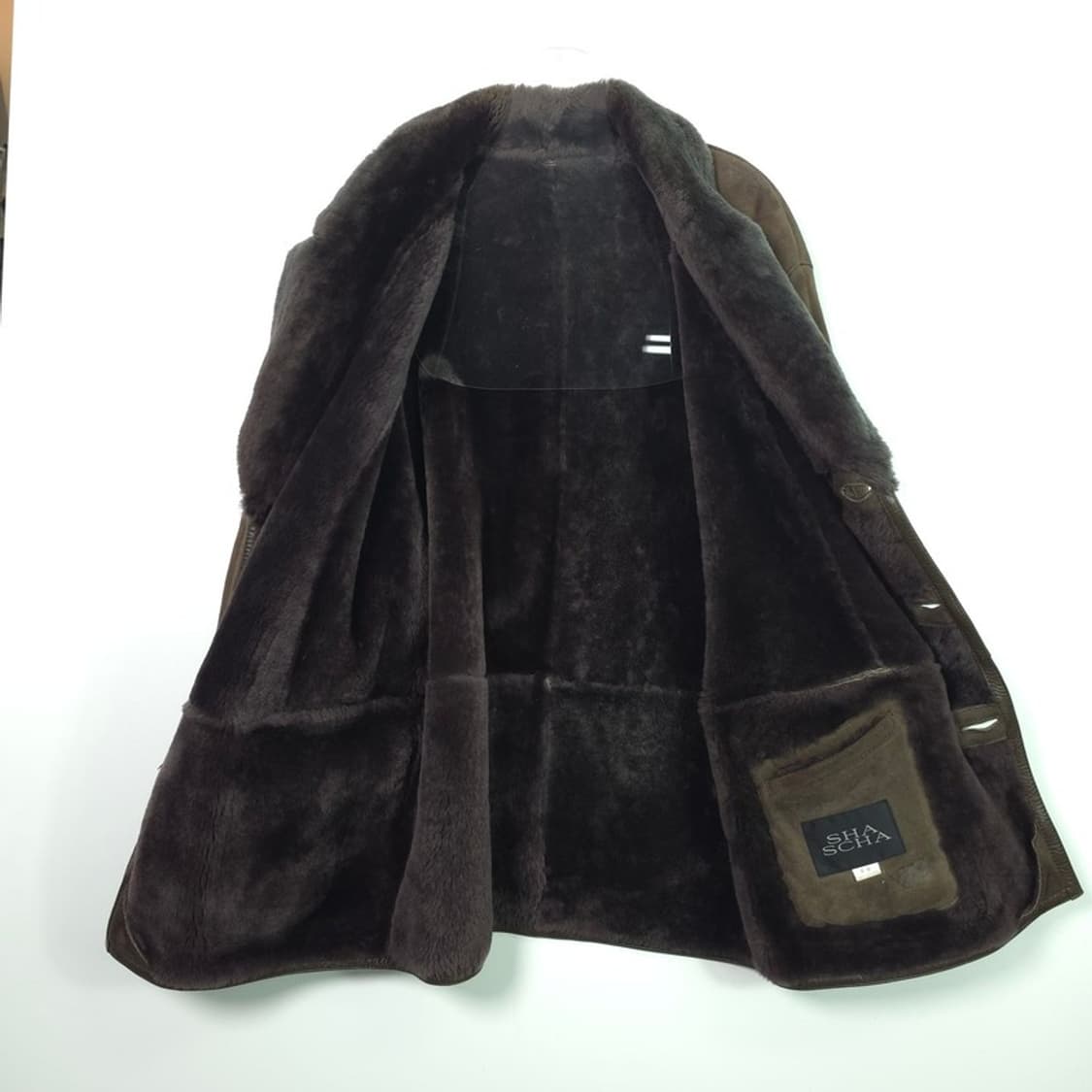 SHA SCHA 양가죽 브라운 무스탕 코트/자켓 L 상품이미지5