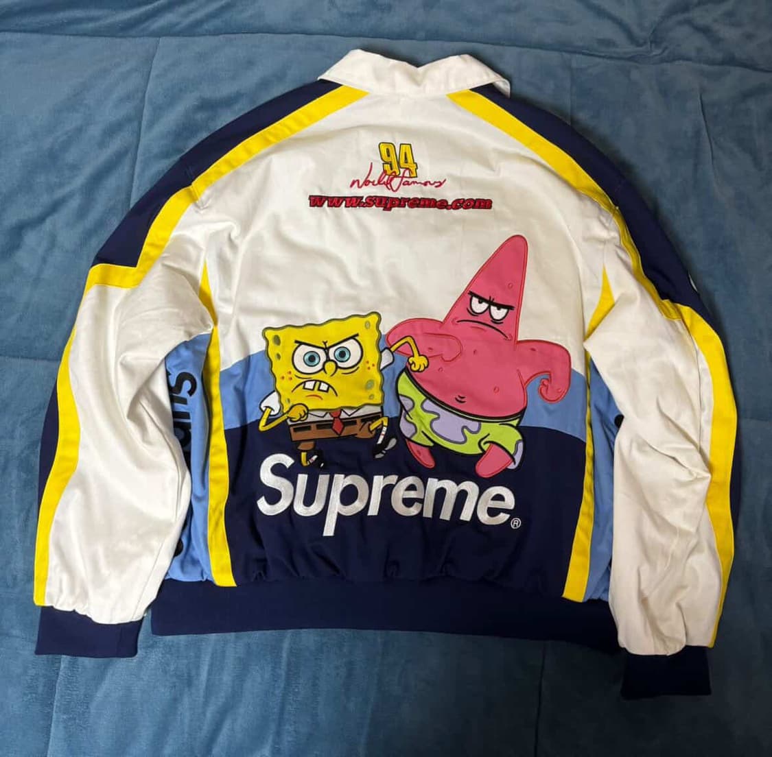 슈프림 x 스폰지밥 레이싱자켓 상품이미지2