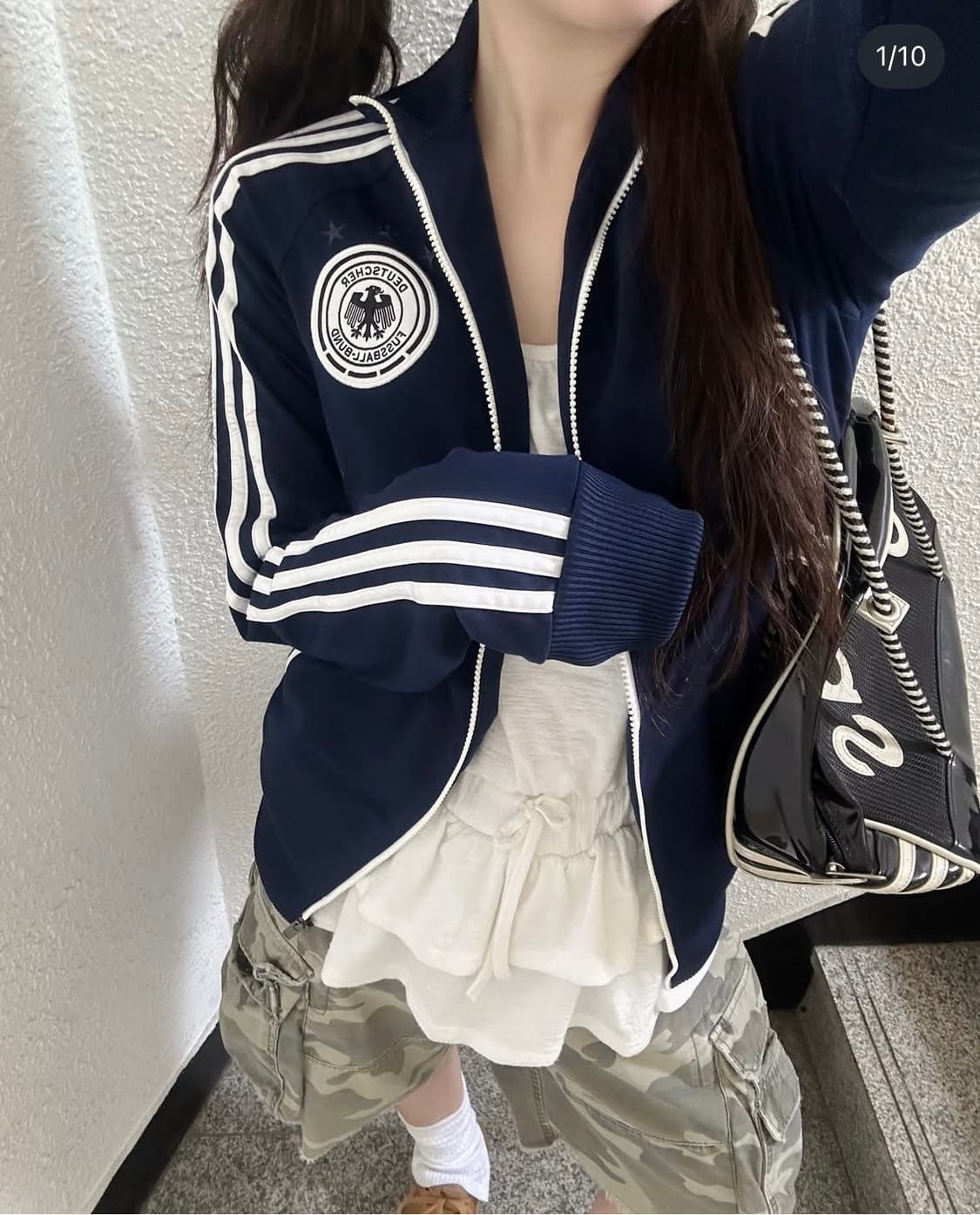 아디다스 삼선 네이비 저지 상품이미지1