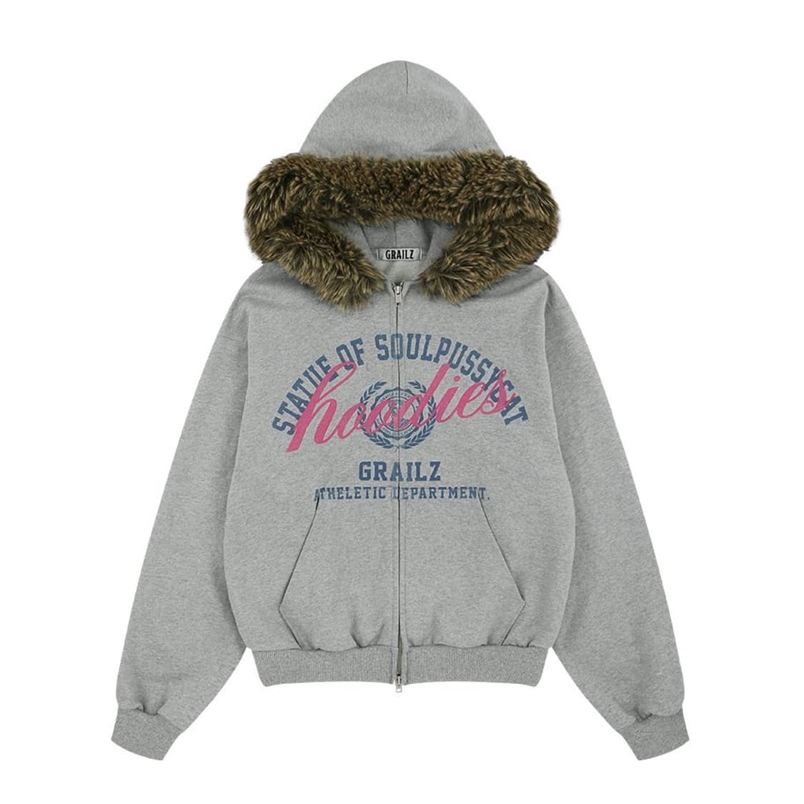 그레일즈 grailz 퍼 후드집업 상품이미지1