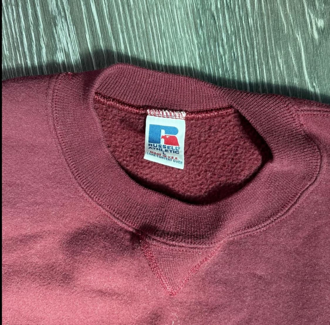 [L] usa 러셀 스웻셔츠 맨투맨 마룬 상품이미지3